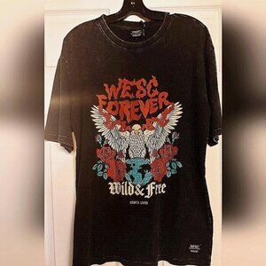 WESC Wild & Free Tee 90s Grunge Vintage Rock & Grunge Aesthetic